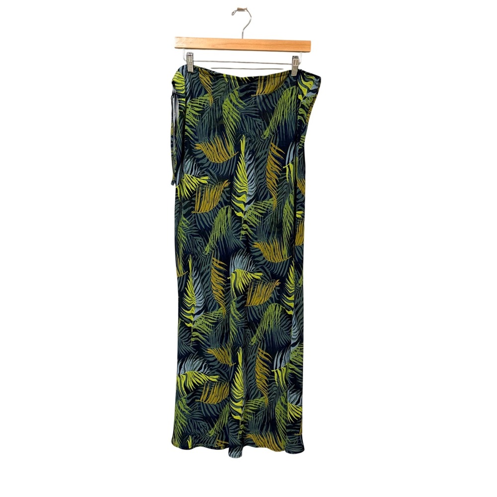 Victoria's Secret Swim Tropical Palm Leaf Cover Up Green Maxi